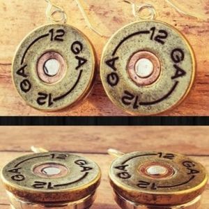 12GA Bullets Pair of Earrings